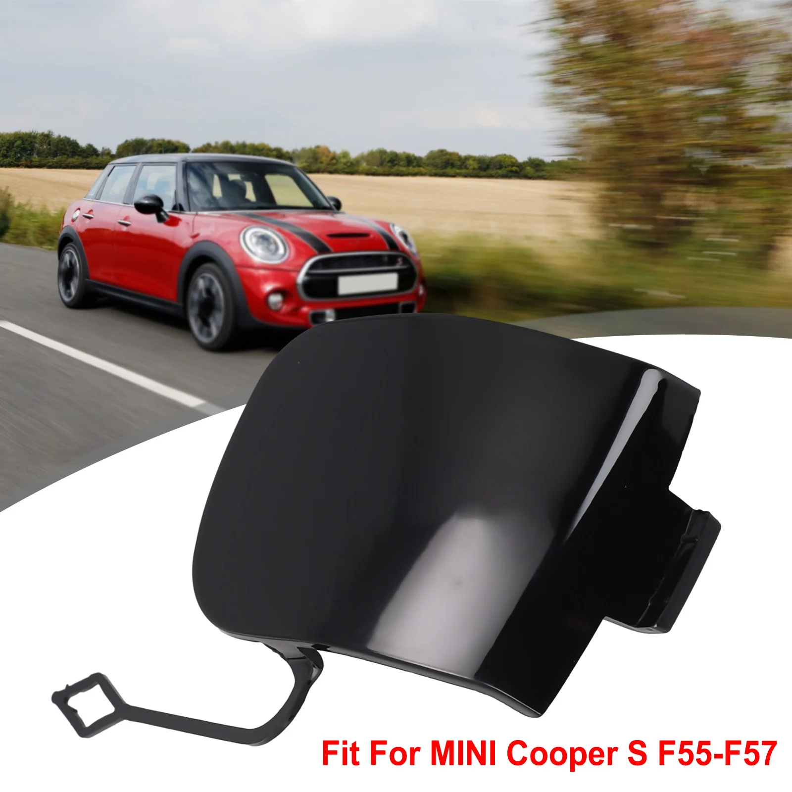 Front Bumper Tow Hook Eye Cap Cover for MINI Cooper S F55-F57 Auto Accessory 51117337796