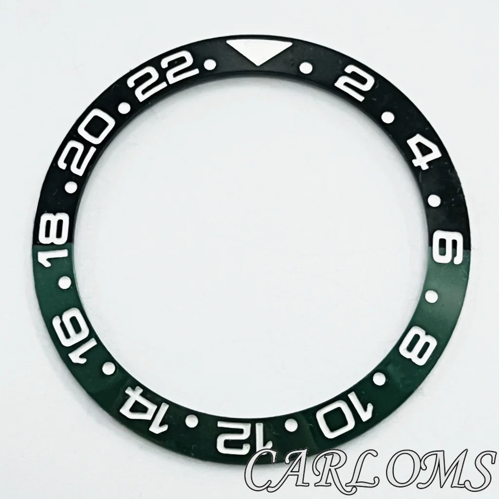 Premium Black Rose Gold Multicolor Ceramic GMT Bezel Insert