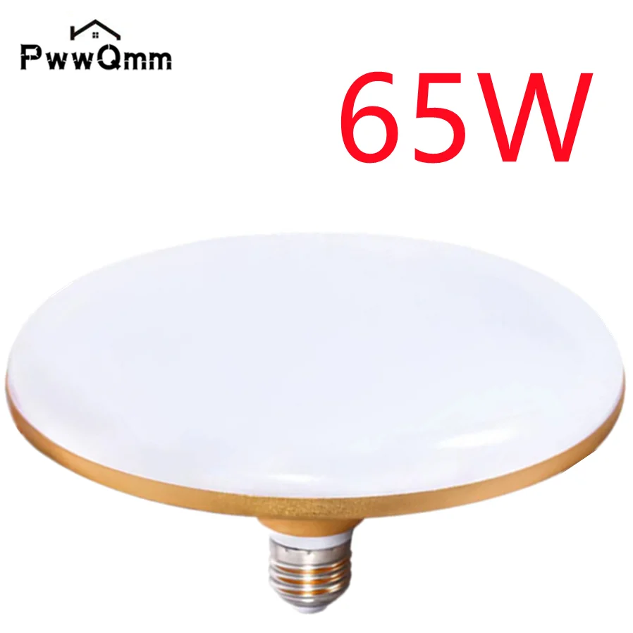 LED Light PwwQmm E27 Super Bright LED Bulb 12W 15W 20W 30W AC 220V UFO Leds Lights Indoor Warm White Lighting Table Lamps Garage Light