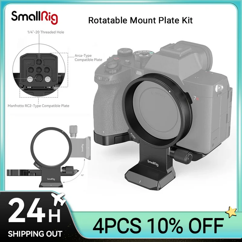 Kit Piastra Di Montaggio Orizzontale-Verticale Girevole Smallrig Per Sony Alpha 7R V/Alpha 7 Iv/Alpha 7S Iii/Alpha 7R Iv 4148