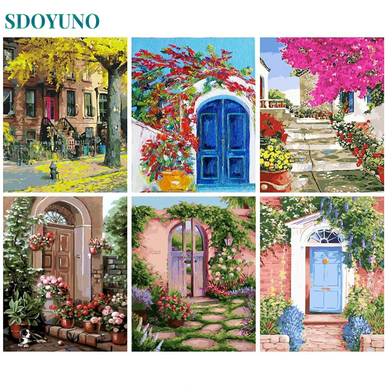 SDOYUNO Painting Out By Number Fantasy Scenery Oil Pictures For Drawing On  Canvas Paint Kits For Adults Frameless Home Decor - AliExpress