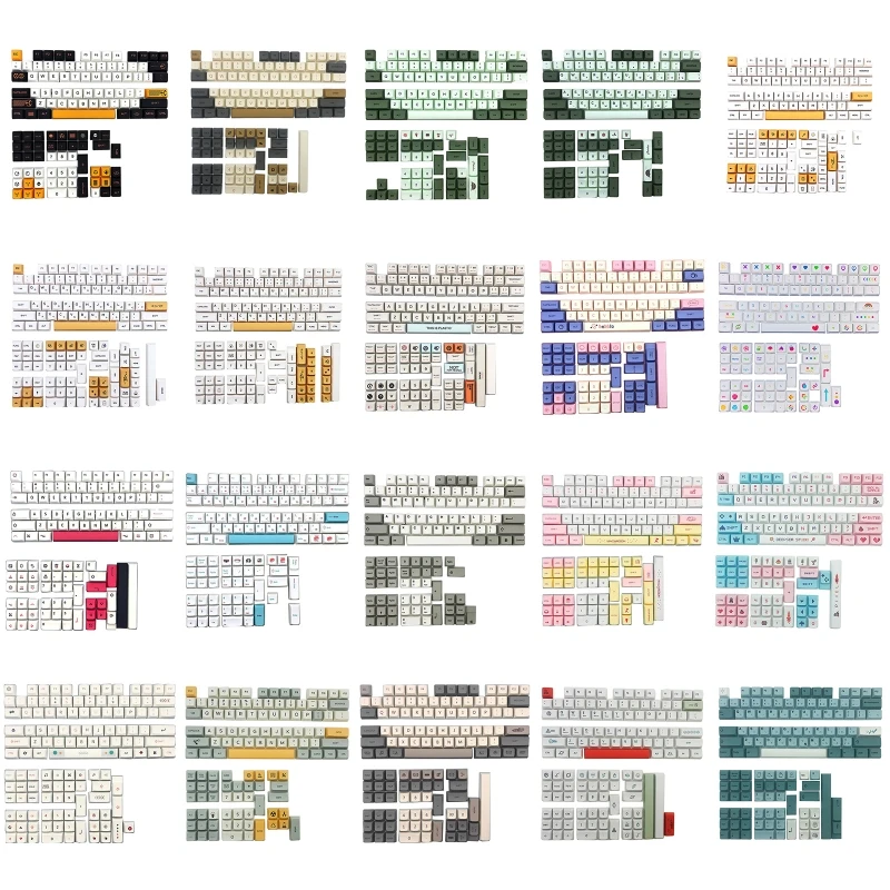 

126 Keys Custom PBT Dye Sublimation XDA Profile Keycaps for Mechanical Keyboard MX Switch 61/64/68/78/84/87/96/98/104