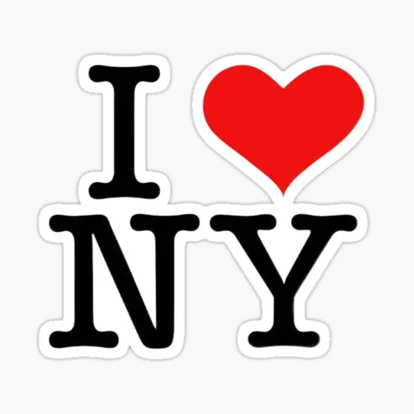 

I Love Nyc New York Love 5PCS Stickers for Laptop Kid Room Print Decor Luggage Decorations Cute Funny Background Wall Car Home