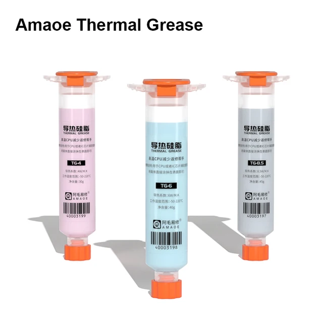 معجون حراري AMAOE Thermal Grease | فئات متعددة (TG-4/6/8.5 W/m.k) لتشتيت الحرارة بكفاءة 6
