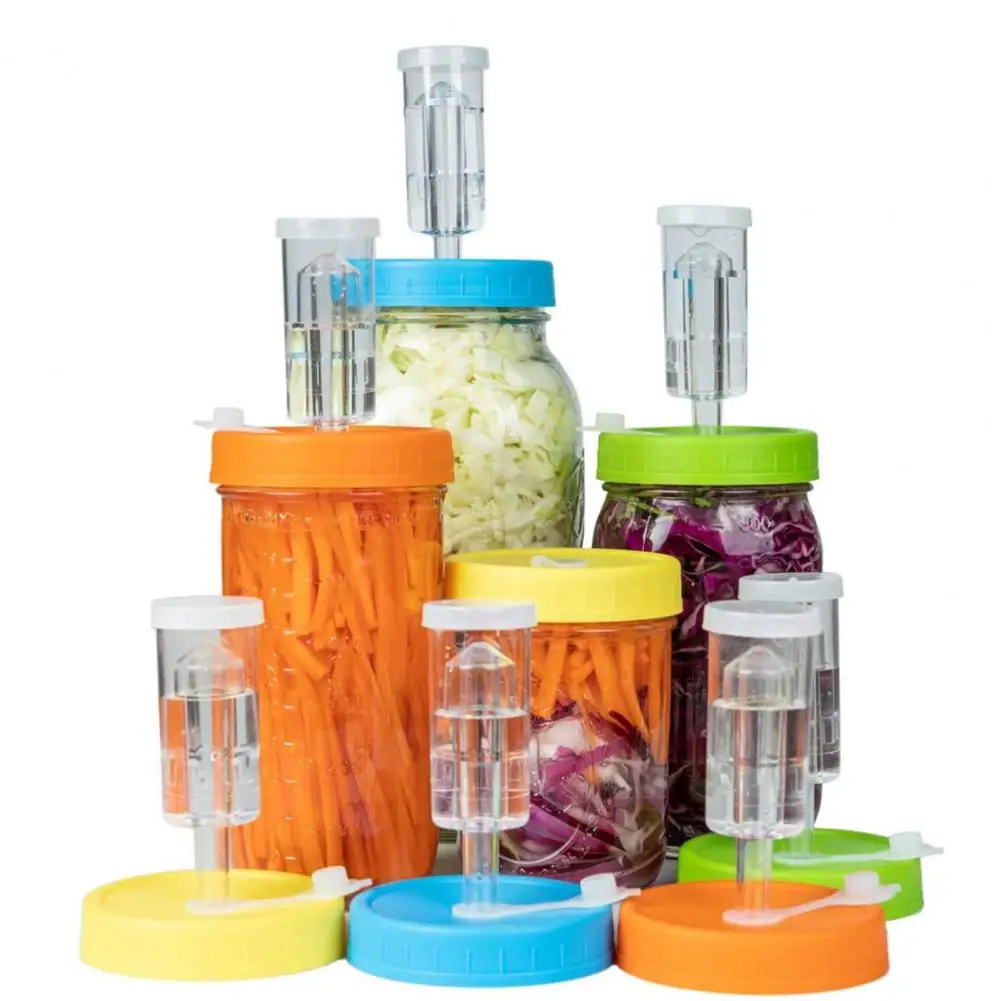 Fermenting Lid One-way Valve Cucumber Radish Vegetable Fermentation Wide Mouth Jar Sealed Cover 86MM Kitchen Accessories