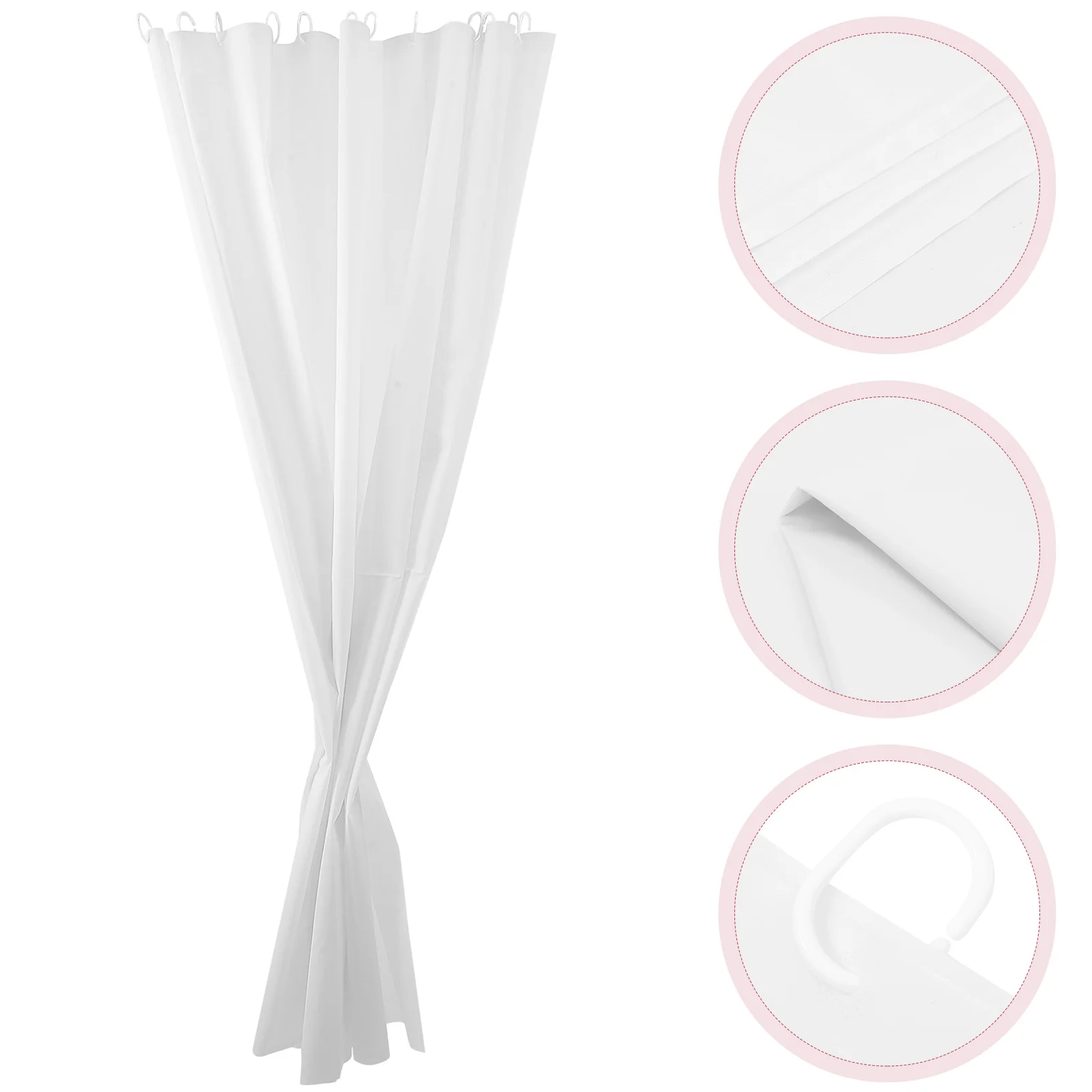 

Plain Color Bathroom Decorative Curtain Waterproof Hanging Shower Curtain