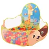 Foldable Cartoon Indoor Outdoor Sport Playground Kid Children Ocean Ball Pit Pool Baby Tent Ball With Basket Gaming Toy Dry Pool 2