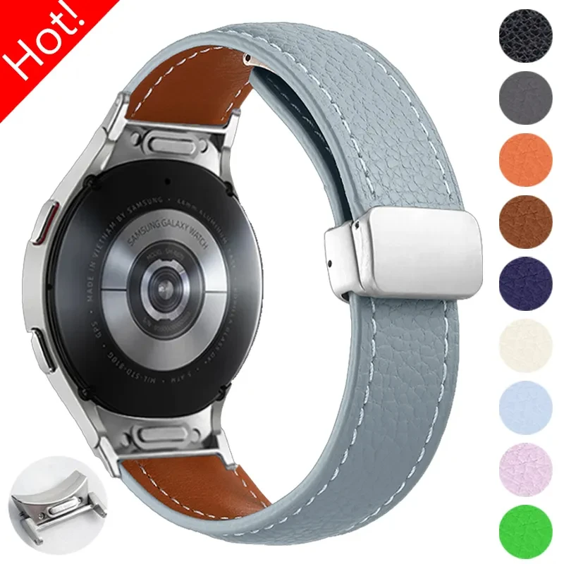 BraceletencuirsansespacepourSamsungGalaxyWatchbraceletmagntiquepourGalaxyWatch6.jpg