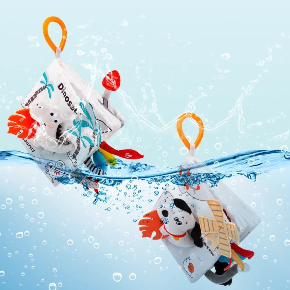 Not Be Torn Infant Baby Cloth Book Animal Tails High Contrast Quiet Cloth Book Soft Toddler Toy Soft Baby Books Early Learning 4
