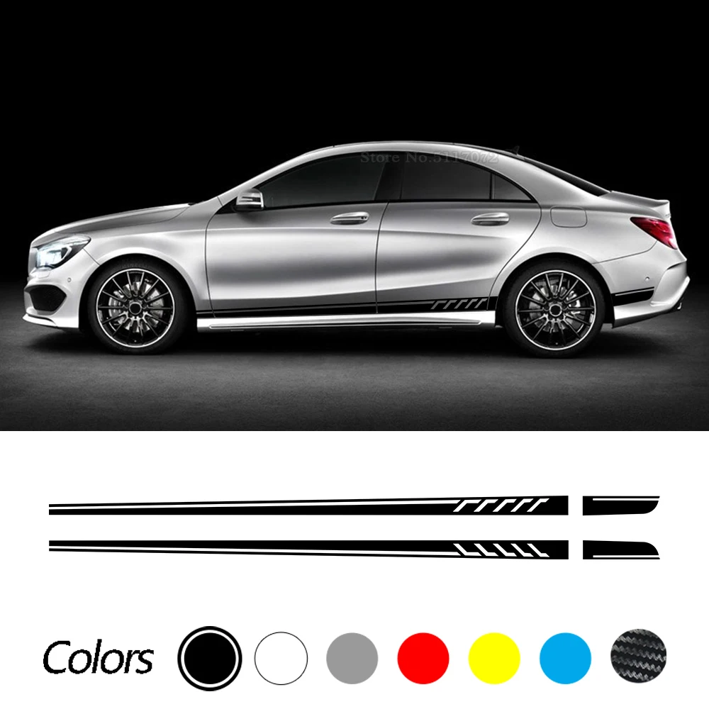 

Наклейка на боковую дверь автомобиля для Mercedes Benz A B C E G S R X V Cla Clk Cls Slk Slc Eqc Gla Glc Gle Gls Glk Vito Gt