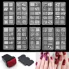 Women 10 Design Set Template Nail Art Polish Manicure Stamping Plate Scraper DIY 1