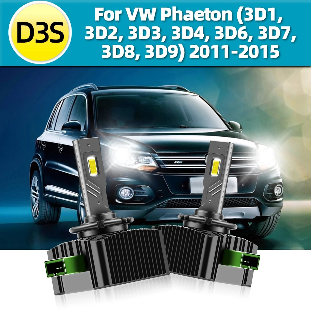 Fari A Led Roadsun Canbus Hid D3S Lampadine 110W 30000Lm Super Bright Per Vw Phaeton (3 D1, 3 D2, 3 D3, 3 D4, 3 D6, 3 D7, 3 D8, 3 D9) 2011-2015