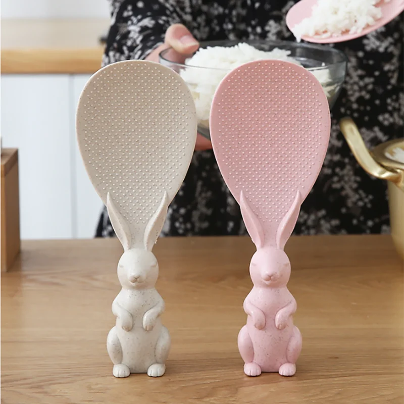 Home Non Stick Upright Plastic Rice Spoon Kitchen Tools