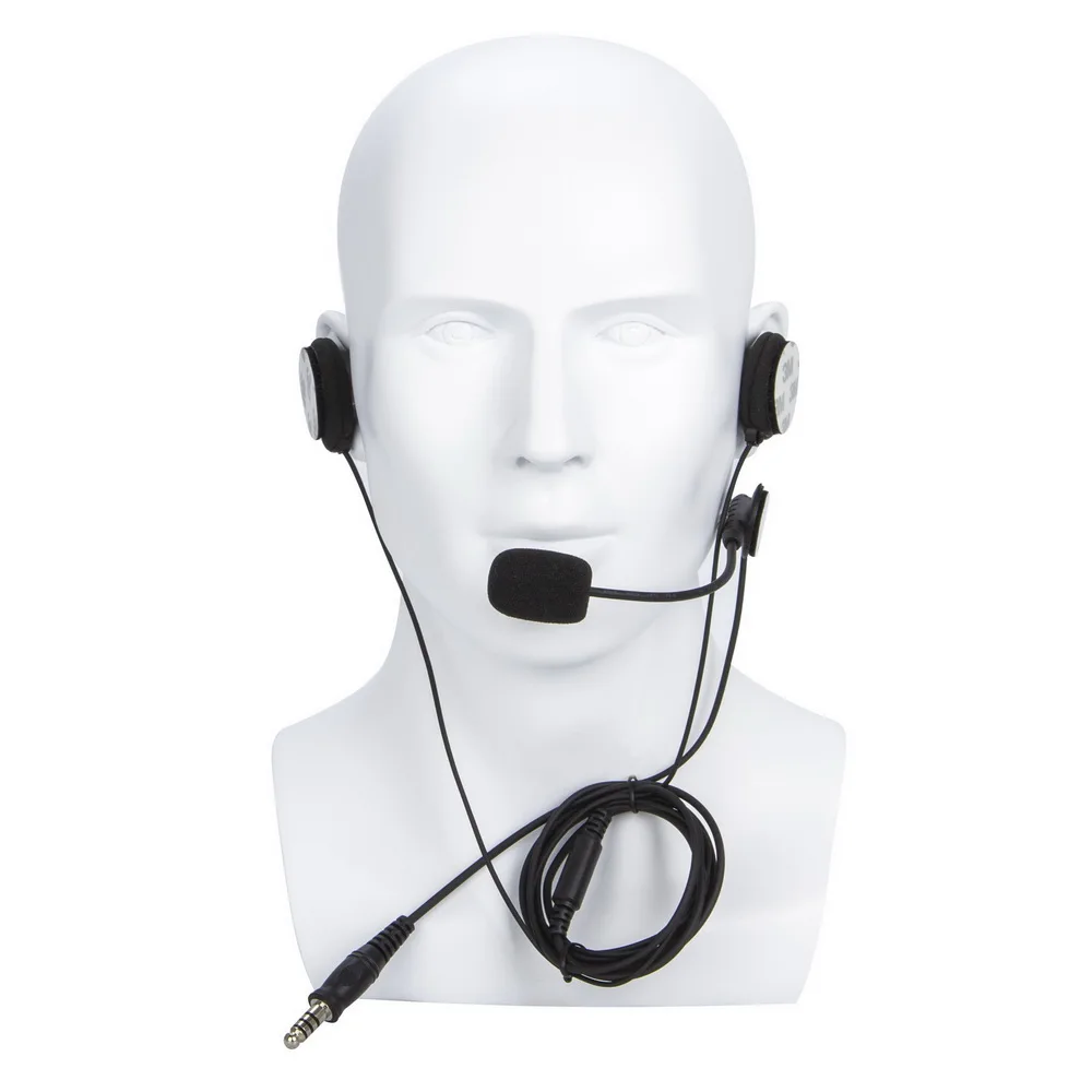 U94 PTT+Universal Aviation Headset Pilot Headphone for HYT Hytera PD680 X1P PD660 PD600 HYTERA AR 685