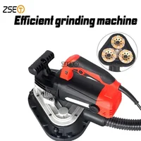 220V 2450W Three head hand sander hand grinder trimming machine Hand held floor concrete grinder Standing grinder 105mm*3 Discs 1