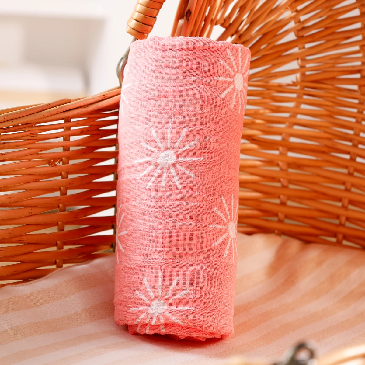HappyFlute Baby Blanket Soft And Breathable Baby Wrap Cotton Muslin Swaddle for Newborn