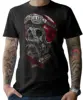 Biker Skull Helmet Beard Motorcycle Chopper Screwdriver Bit MC T-Shirt