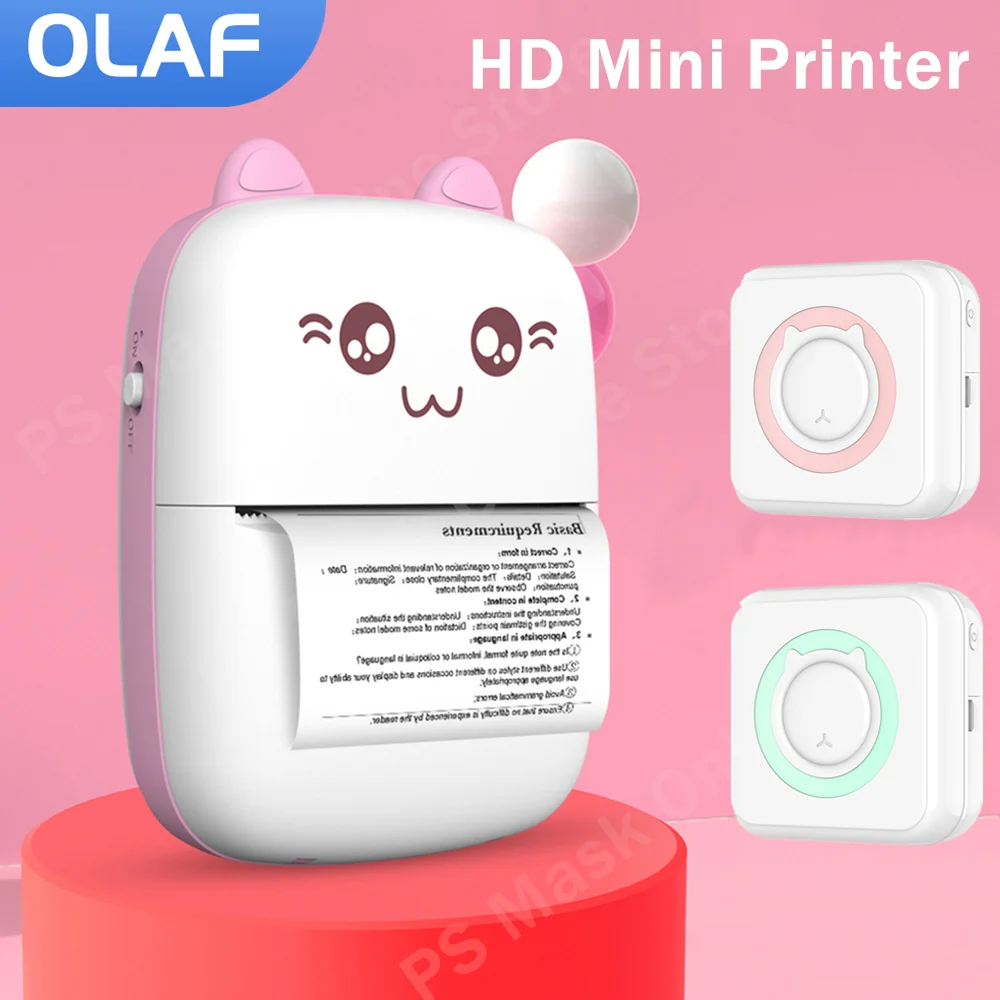 Mini-Label-Printer-Thermal-Portable-Printers-Stickers-Paper-Inkless ...