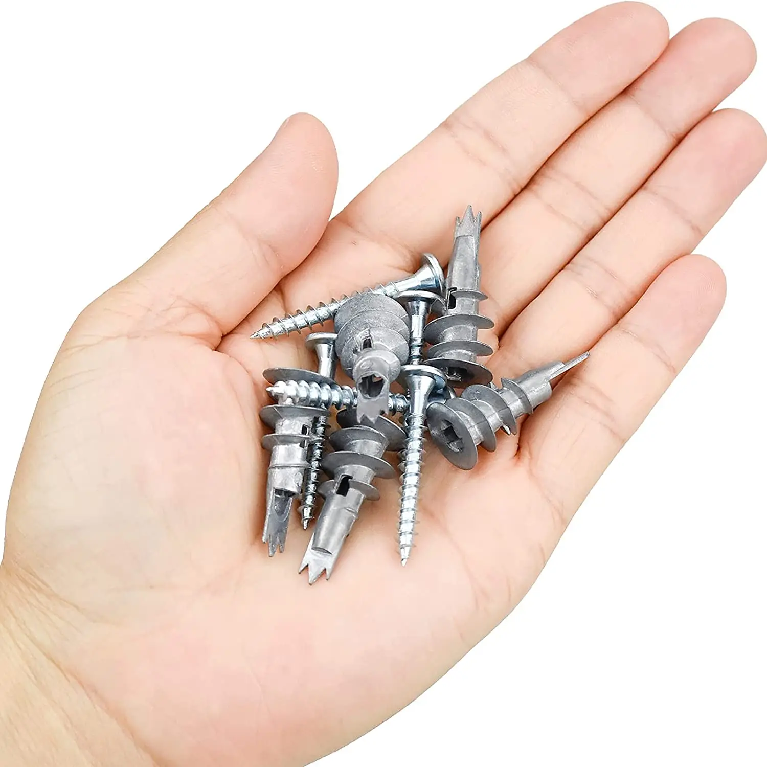 40 Pcs Metal Self Drive Anchor Plasterboard Dowels Screws 4.5 x 35mm Single-Layer Double-Clad Plasterboar