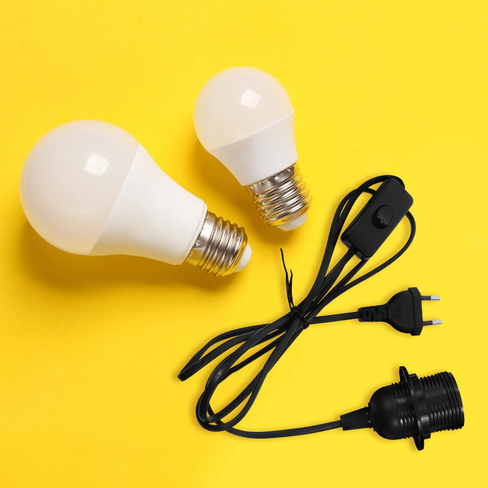 18m E14 Socket Lamp Cord Cable With Push Button Switch For Kitchen Living Room Bathroom Basement Light Extender Lighting