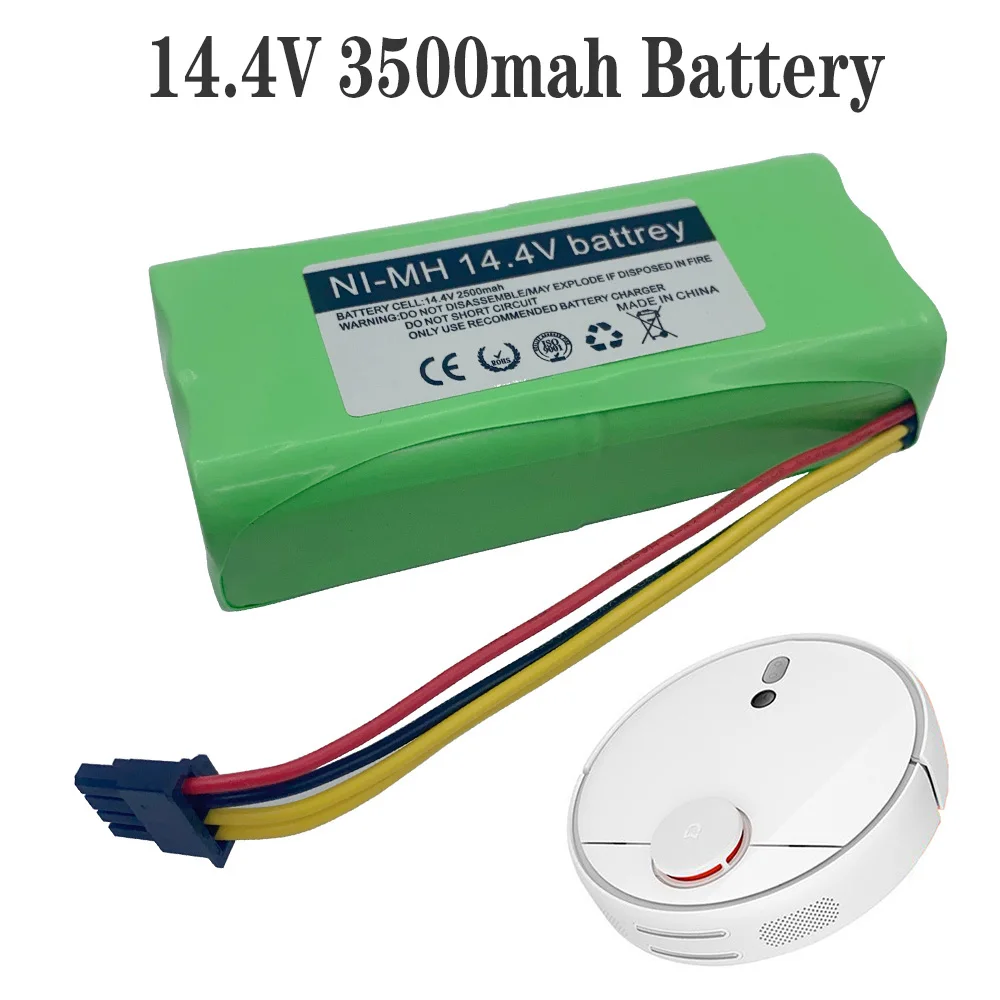 14.4V 3500 MAh Ni-MH Battery Pack FOR Ariete Briciola 2711 2712 2717 Robotic Cleaner Vacuum Cleaner Parts