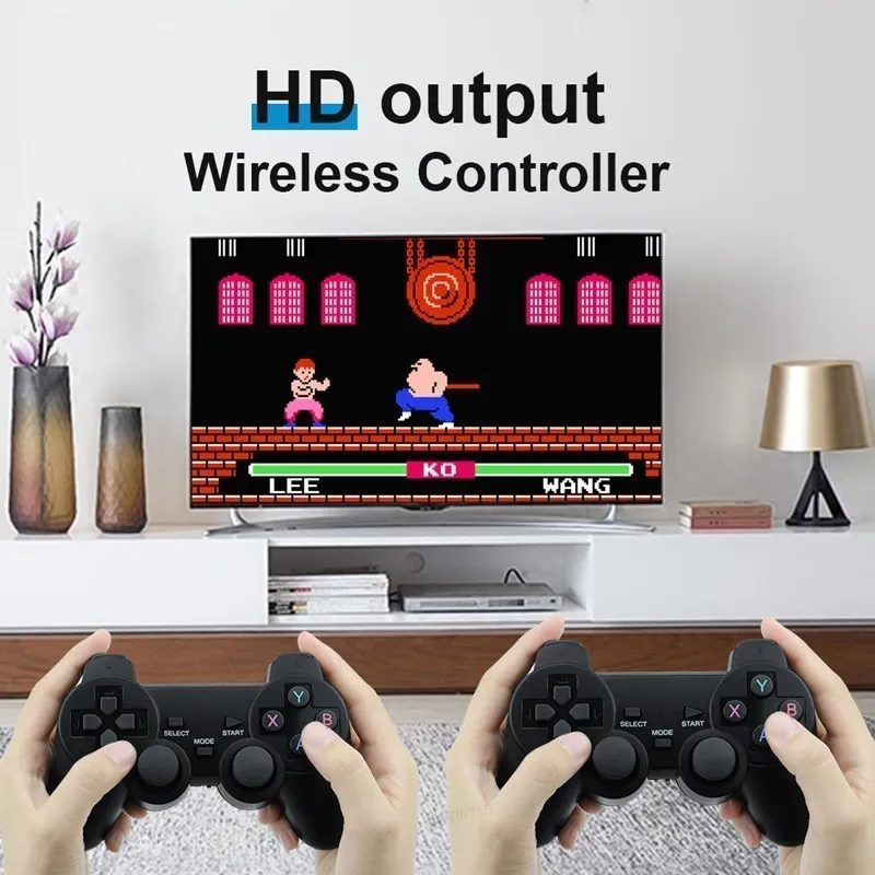pair of ergonomic wireless game controllers