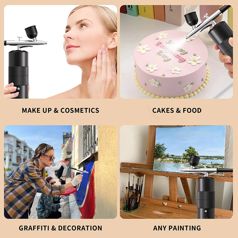 High Pressure Nano Oxygen Injector Multi-Function Household Spray Tattoo Spray Gun Face Humidifier USB Water Replenisher Manicur