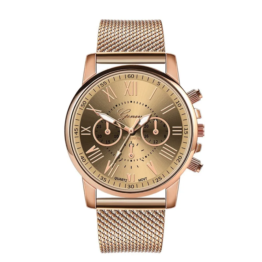 

Women Watches Luxury Rose Gold Dial Top Brand Stainless Steel Dress Quartz Watch Female Clock Luxe Zegarek Damski Montres Femmes