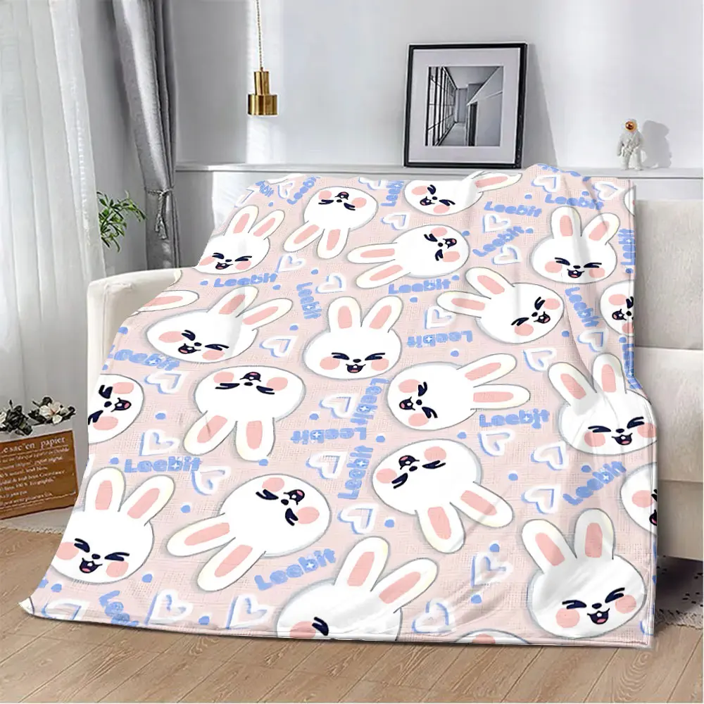 Cute Cartoon S-Strays K-Kids Printed Blanket Picnic Blankets Warm Blanket Soft and Comfortable Blanket Home Travel Birthday Gift 6