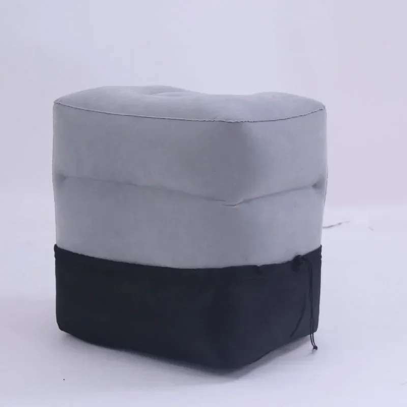 Travel Inflatable Adjustable Foot Pillow Inflatable Footrest Sleep Sit Long-distance Train Car Foot Rest Footstool 2