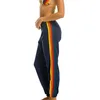Europe and The United States New Spring and Autumn Women's New Rainbow Strip Ladies Sweatpants Sports Casual Knitted Pants 1