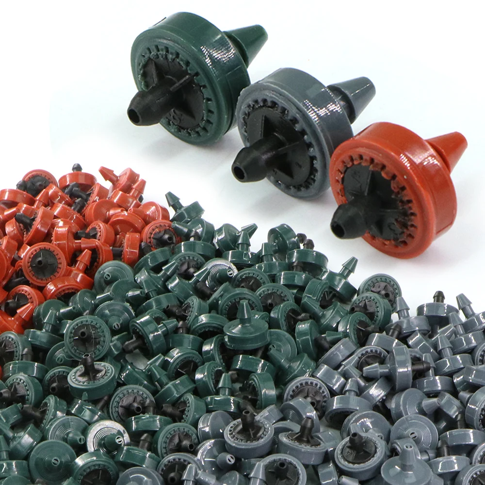 2L 4L 8L/H Pressure Compensation Dripper 4/7mm Hose Puncher Agricultural Garden Lawn Irrigation System Steady Flow 50/100PCS drip irrigation dripper
