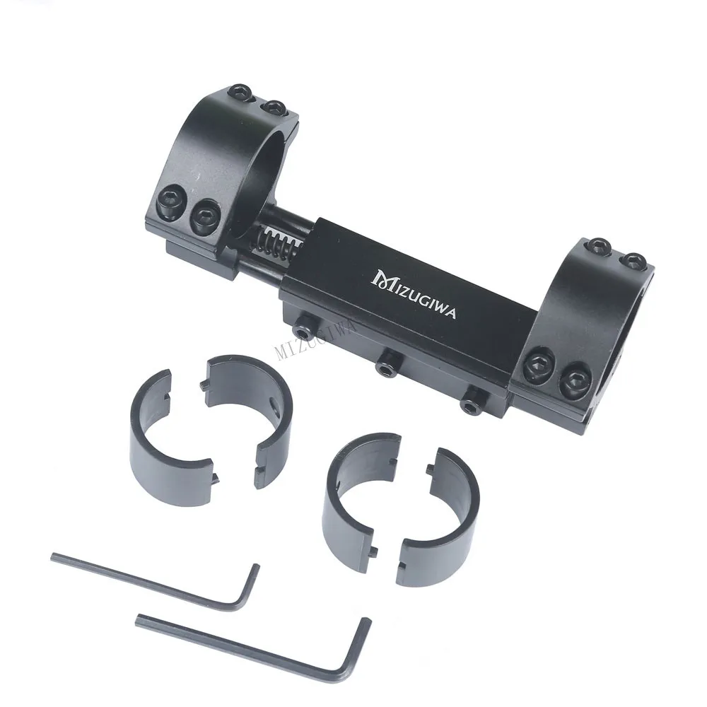 1 inch/30mm Rings 11mm Dovetail High Profile Scope Mount MIZUGIWA w/Stop Pin Zero Recoil Base Compensation