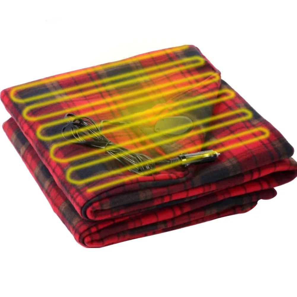 Car Electric Blanket 12V Electric Blanket Warm Bed Heater Thermostat Mattress Heating Warmer Heater 150*115cm