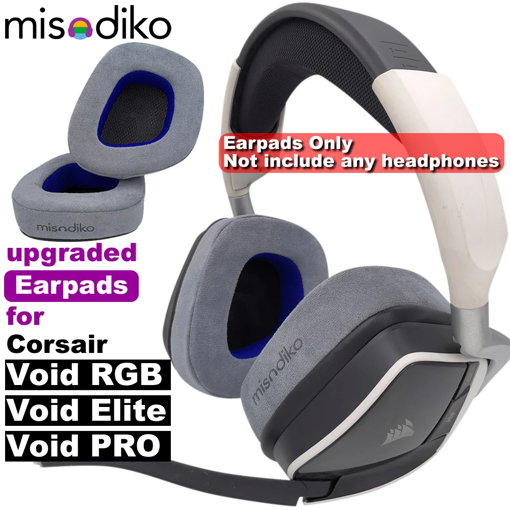 ineffektiv terning Arabiske Sarabo Misodiko Upgraded Earpads Replacement For Corsair Void Elite, Void Pro, Void  Rgb Wireless & Usb Gaming Headset - Earphone Accessories - AliExpress