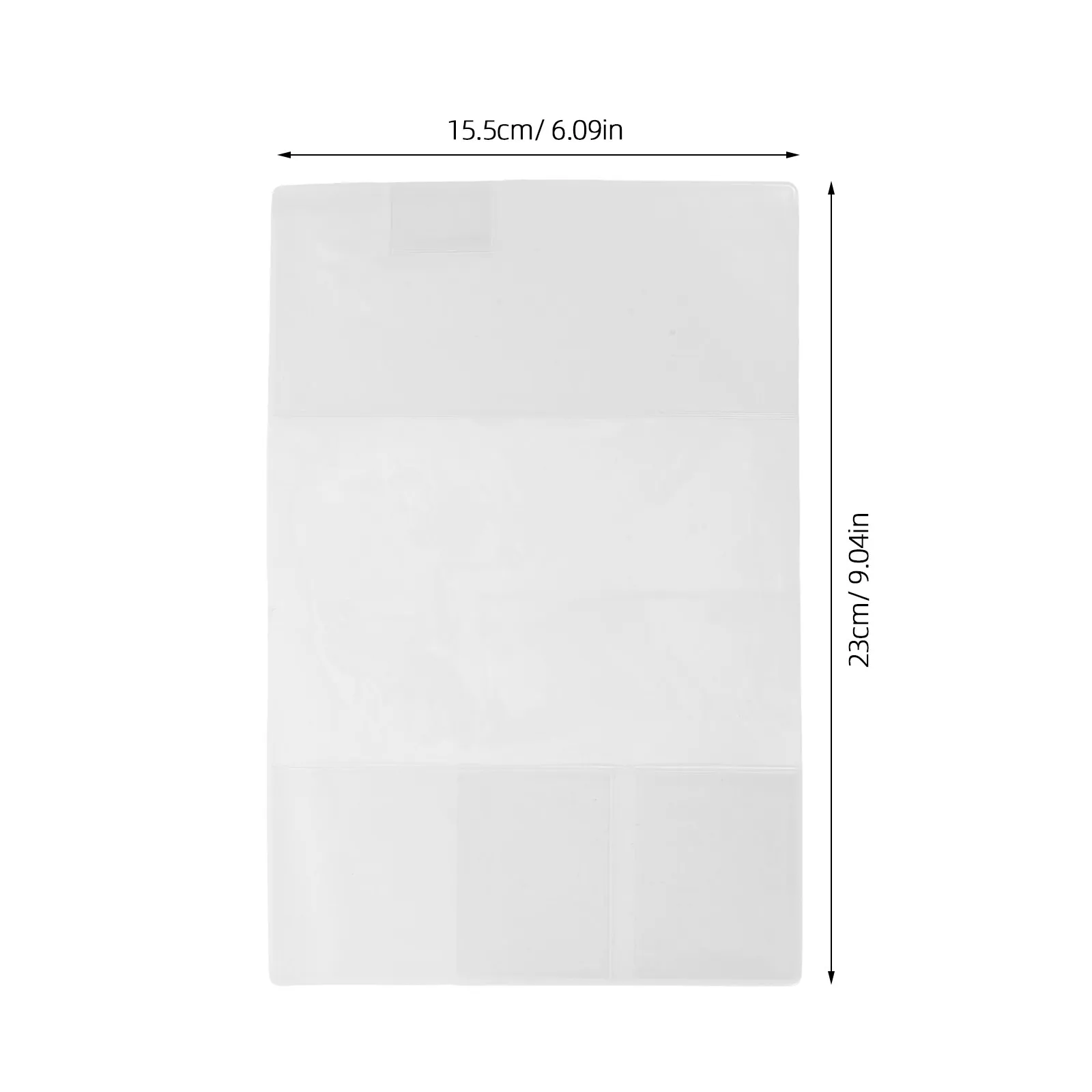 4Pcs 투명 방수 PVC 책 커버 A5 노트북 플래너 저널 학교 사무용품 용 책 보호 슬리브