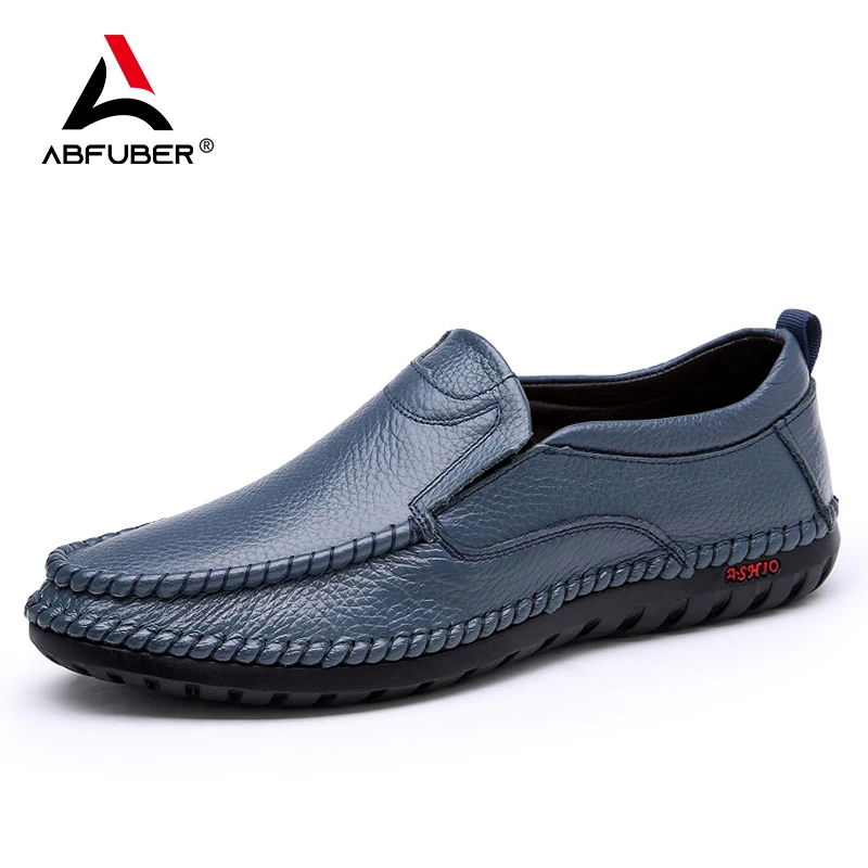 Breathable-Genuine-Leather-Men-Shoes-Summer-Slip-On-Loafers-Men-Casual ...