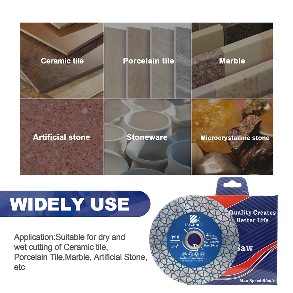 Disque Diamant 125mm électrolytique BRSCHNITT - Pour Coupe Et Meulage Pierre, Granit, Carrelage, M14