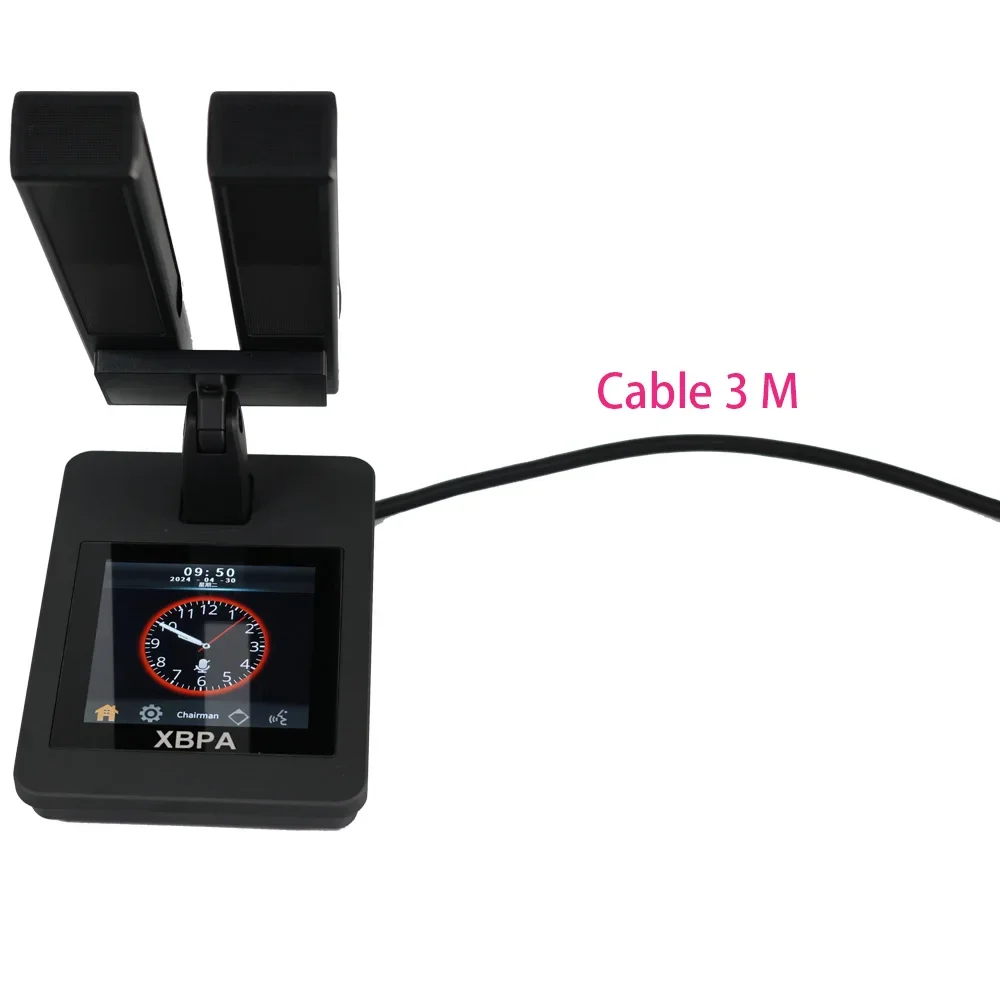 XBPA High Quality 3-Inch Touch Screen Conference System Conference Room Meeting Microphone Administrative Unit Speakerphones