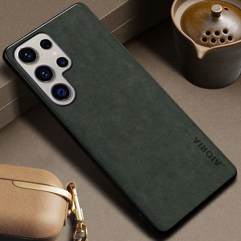 Elegant PU Leather Skin Cover for Samsung Galaxy Smartphones