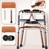 Compact Elderly Walker - Foldable Four-Legged Cane, Portable Rehabilitation Aid, Easy-to-Use Mobility Support for Seniors 4