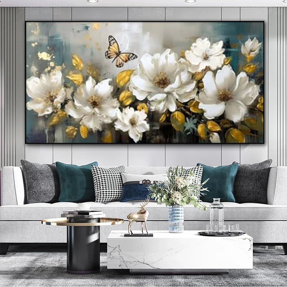 화이트 난초 나비 다이아몬드 페인팅, 풀 스퀘어 라운드 다이아몬드 모자이크, DIY 쥬얼리, 크로스 스티치, 플라워 홈 장식, 신제품