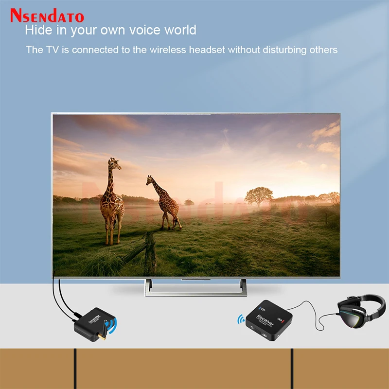 50M 2 4G Wireless Wifi Audio Music stereo Transmitter Receiver Adapter With 3.5mm R/L For AC-3/DTS/PCM TV Computer CD