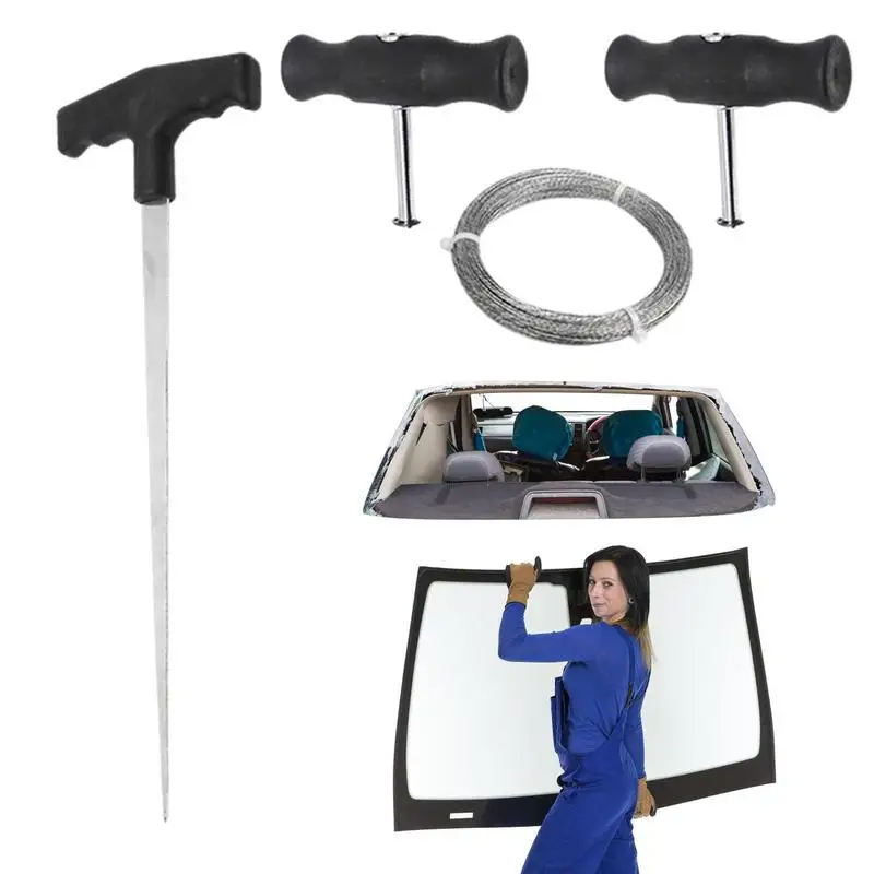 

Windscreen Cutting Wire Window Glass Cutting Wire With Handles Windshield Cutting Wire Tools Auto Glass Cutting Repair Tools