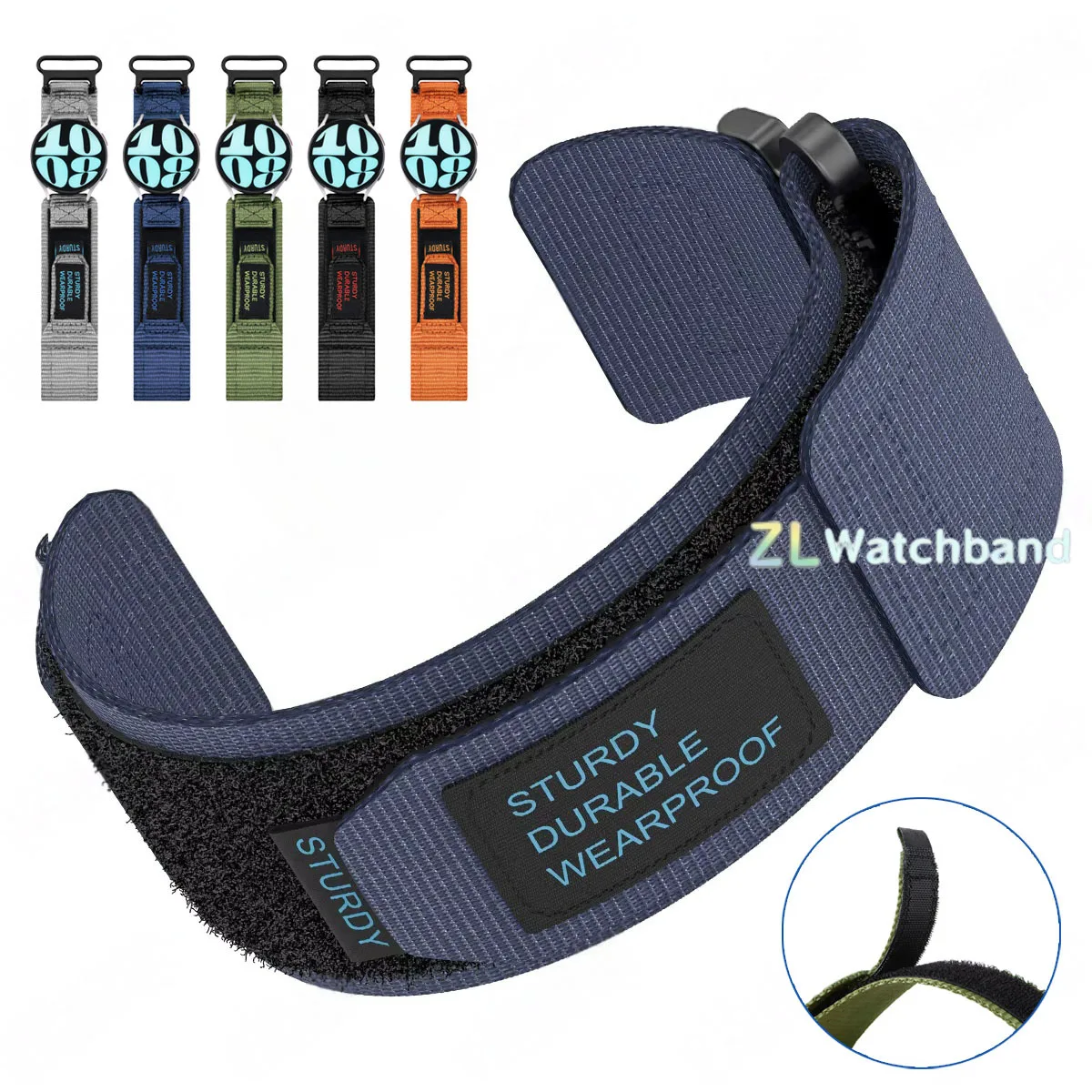Nylon Sport Watch Strap - Universal Replacement Wristband