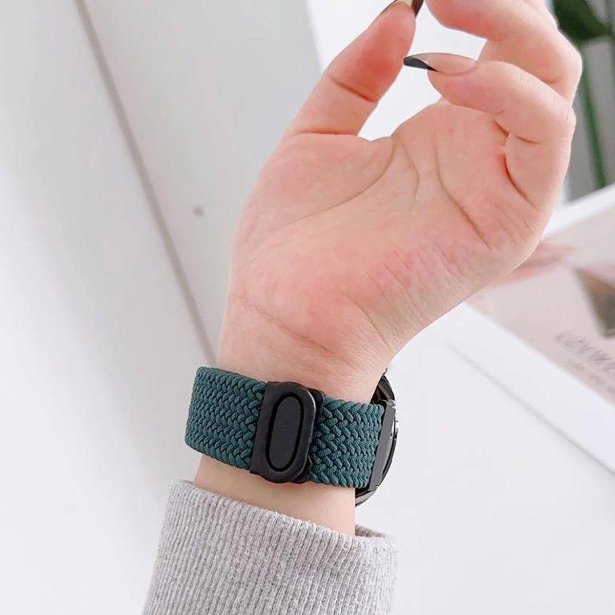 Braided Nylon Smart Watch Wristband - Universal Strap Accessory