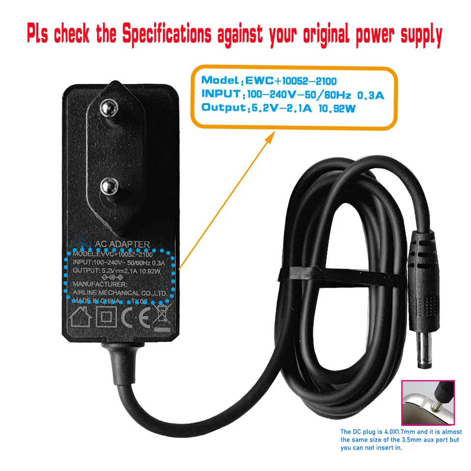 SONY chargeur secteur original alimentation 5.2V 2000mA 2A origine