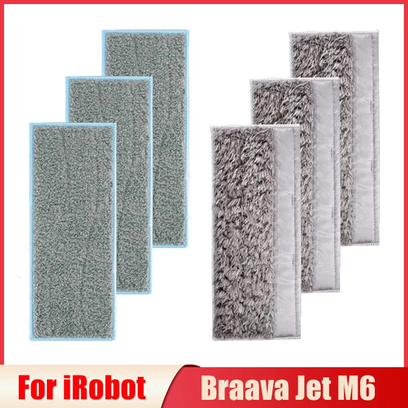 

Моющиеся тряпки для швабры, накладки для сухой и влажной швабры, замена для iRobot Braava Jet M6, тряпки для уборки, запчасти, аксессуары