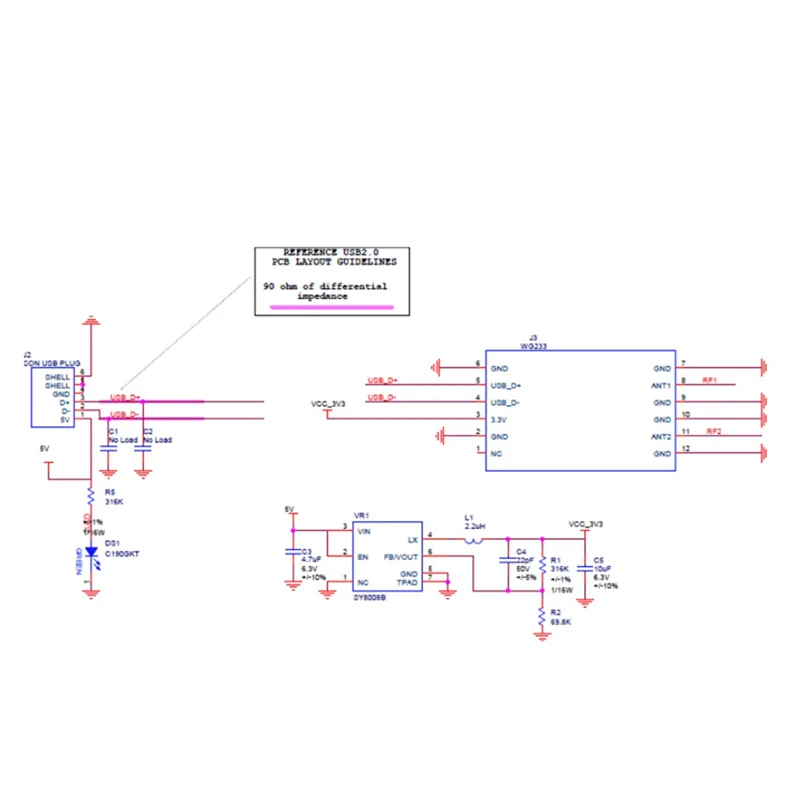 A72Z Realtek RTL8812BU 칩 무선 WIFI 모듈 3.3V/5V 커넥터 개발 보드 USB 2.0 AC 5G/2.4G WIFI 모듈