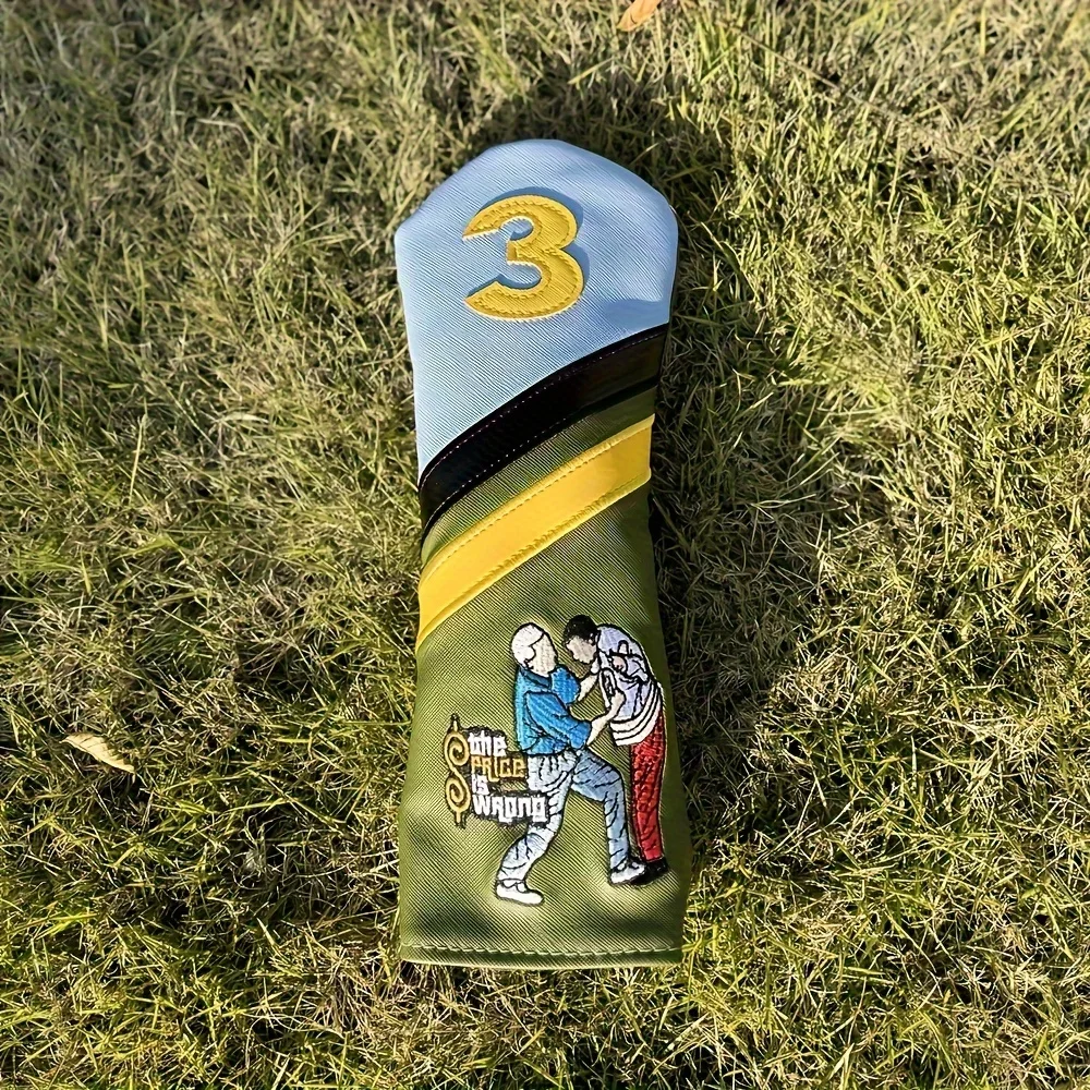 1pc/4pcs Funny Design Cover For Various Club, Golf Club Head Cover, Golf Accessories 3